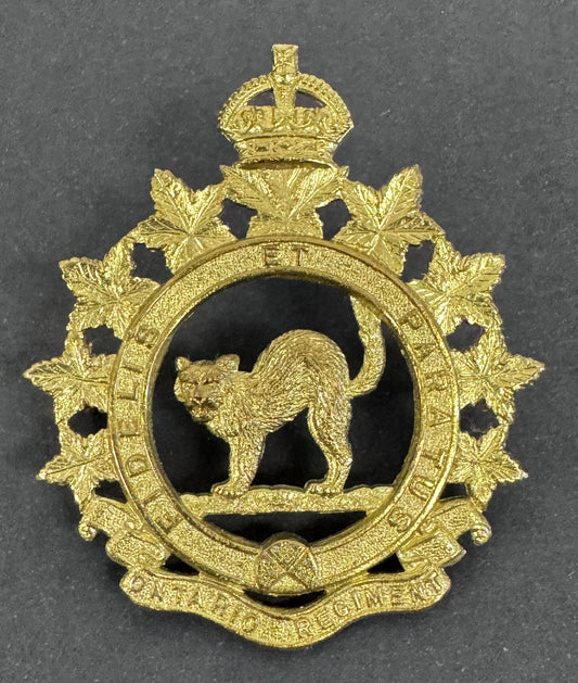 WW2 Canadian Army Ontario (Tank) Regiment Cap Badge