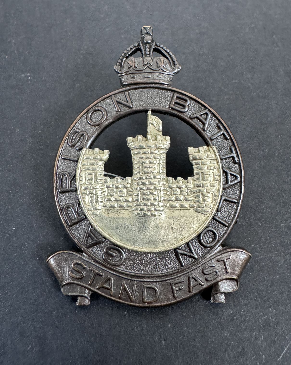 WW2 Canadian Army Garrison Battalion Officer's Cap Badge