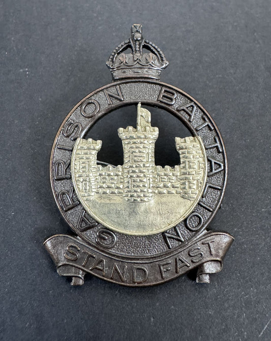 WW2 Canadian Army Garrison Battalion Officer's Cap Badge