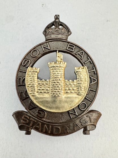 WW2 Canadian Army Garrison Battalion Officer's Cap Badge