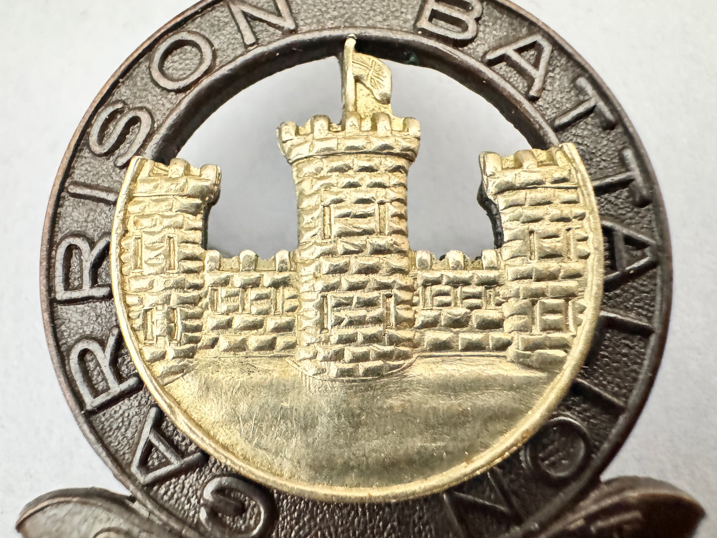 WW2 Canadian Army Garrison Battalion Officer's Cap Badge