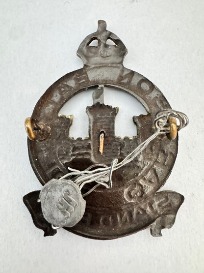 WW2 Canadian Army Garrison Battalion Officer's Cap Badge