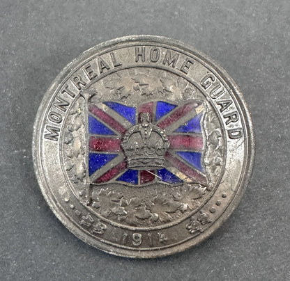 WW1 Canadian Montreal Home Guard 1914 Cap Badge