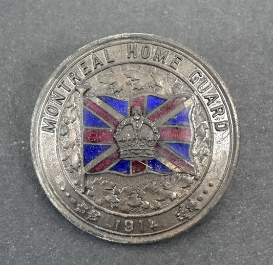 WW1 Canadian Montreal Home Guard 1914 Cap Badge