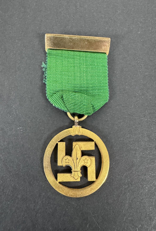 British Boy Scouts Medal of Merit (Collins, 1935, swastika type)