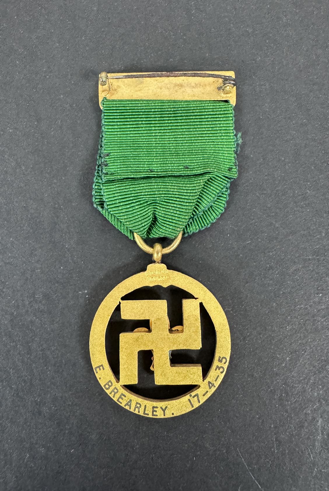 British Boy Scouts Medal of Merit (Collins, 1935, swastika type)
