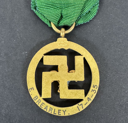 British Boy Scouts Medal of Merit (Collins, 1935, swastika type)