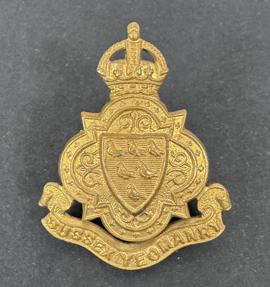 British Army Sussex Yeomanry Cap Badge