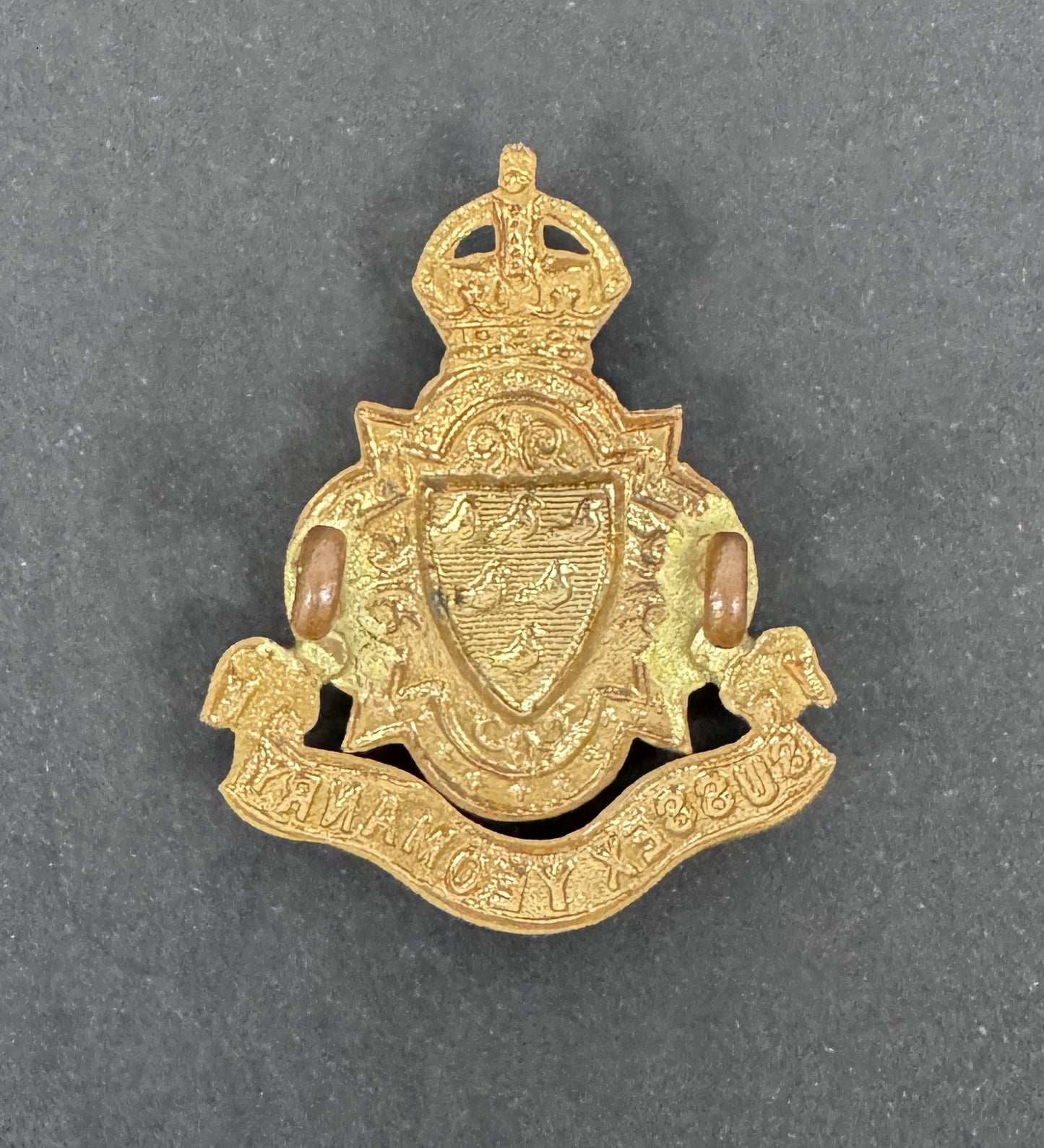 British Army Sussex Yeomanry Cap Badge