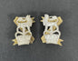 British Army Light Dragoons Cavalry Officer's Collar Badges (Pair)