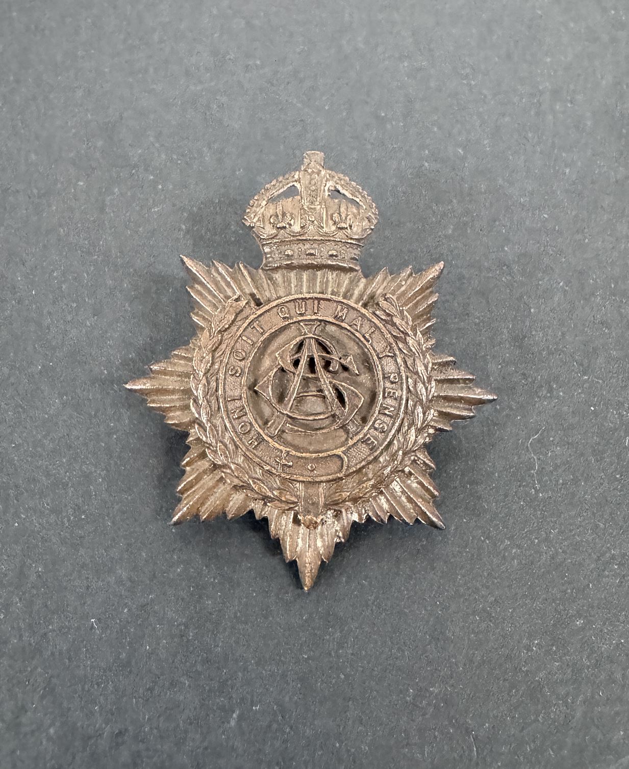 WW1 British Army Service Corps (ASC) Officer's Cap Badge