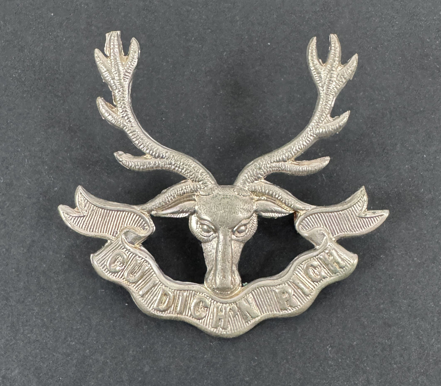WW2 British Army Seaforth Highlanders Cap Bonnet Badge