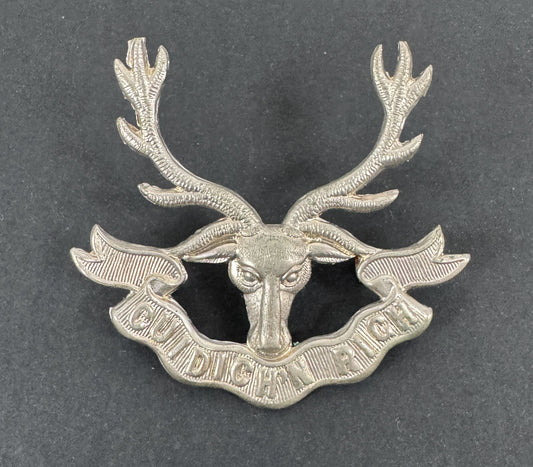WW2 British Army Seaforth Highlanders Cap Bonnet Badge