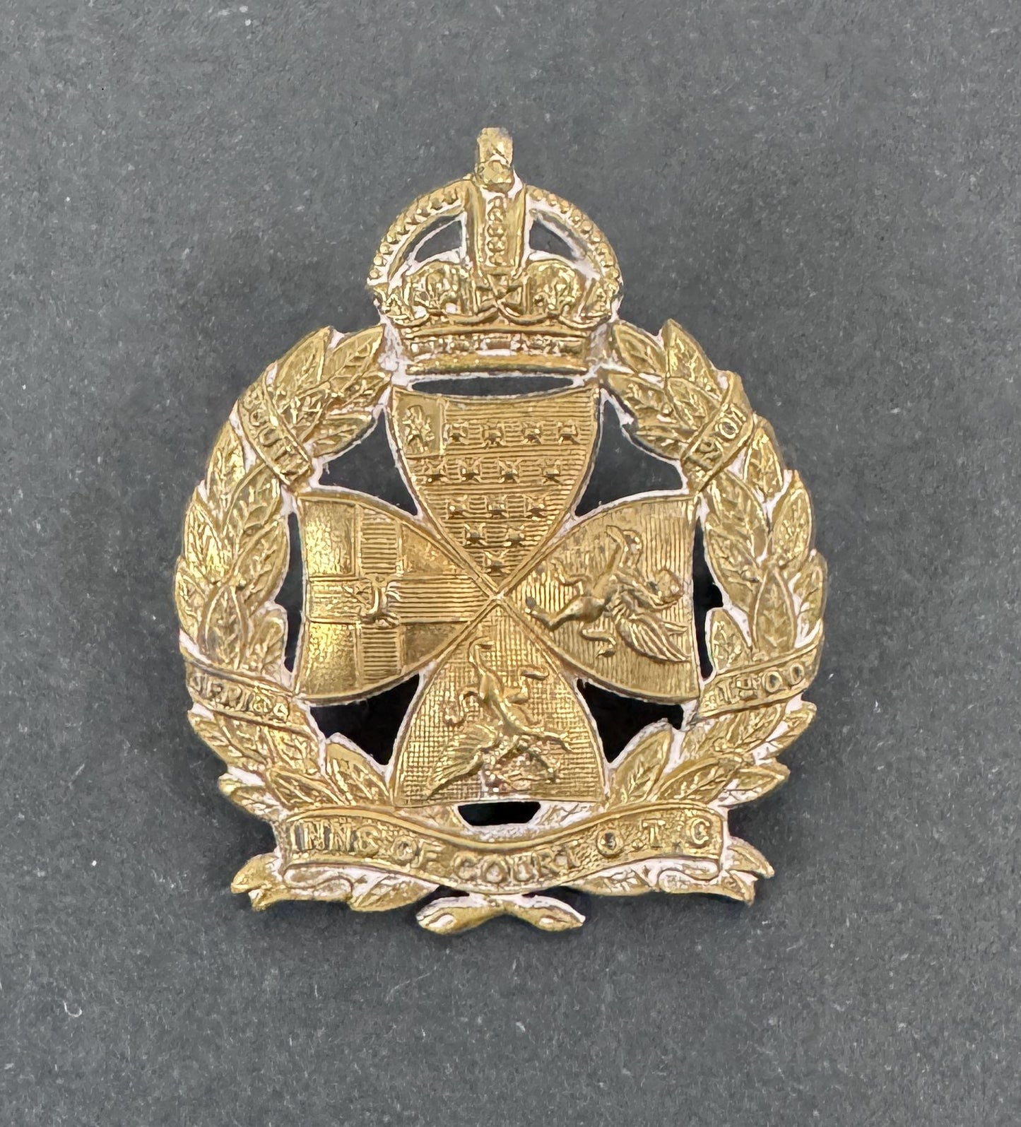 WW2 British Army Inns of Court Officer Training Corps (OTC) Cap Badge