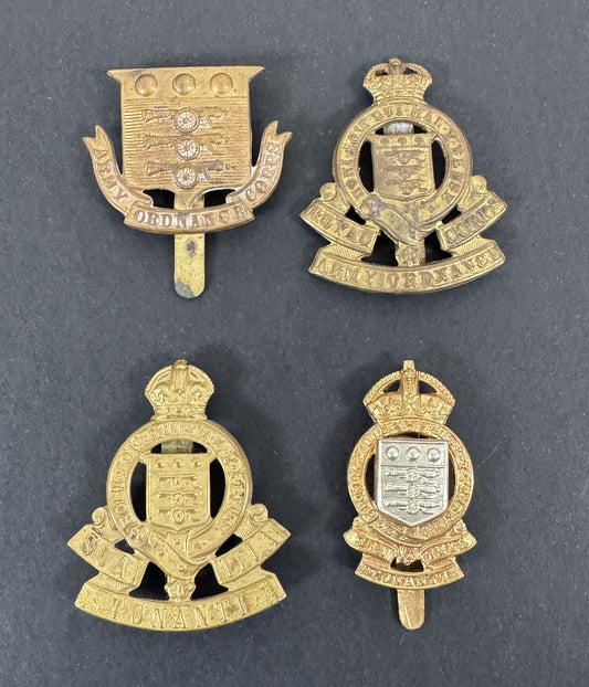 British Royal Army Ordnance Corps Cap Badge Series