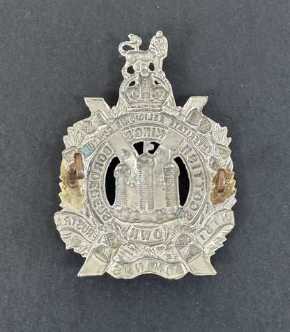 WW2 British Army King's Own Scottish Borderers Glengarry Cap Badge