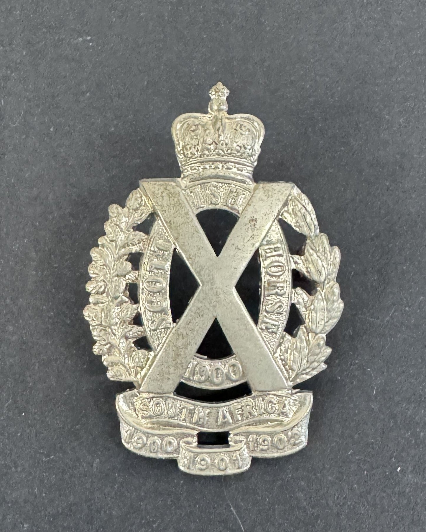 British Army Scottish Horse Yeomanry Cap Badge GAUNT Tablet