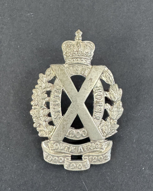 British Army Scottish Horse Yeomanry Cap Badge GAUNT Tablet