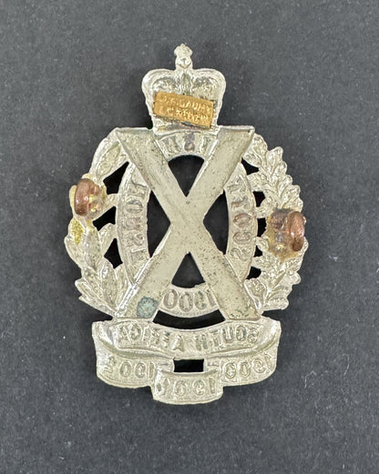 British Army Scottish Horse Yeomanry Cap Badge GAUNT Tablet