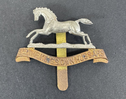 WW2 British Army 3rd King's Own Hussars Cavalry Cap Badge