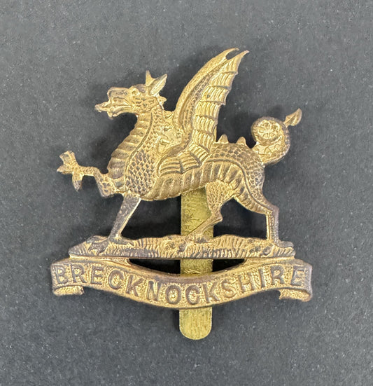 British Territorial Army Brecknockshire Battalion Cap Badge