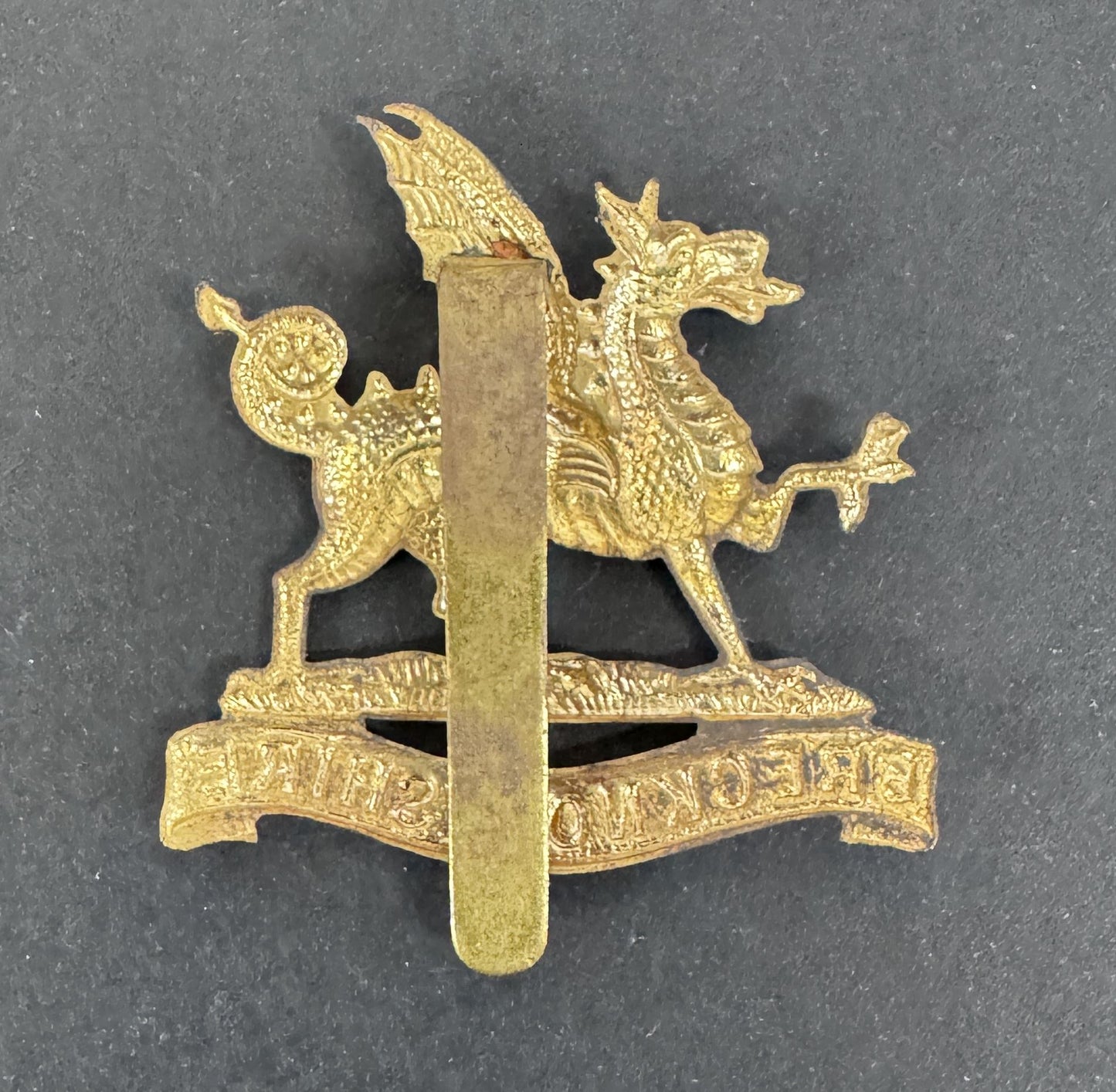 British Territorial Army Brecknockshire Battalion Cap Badge