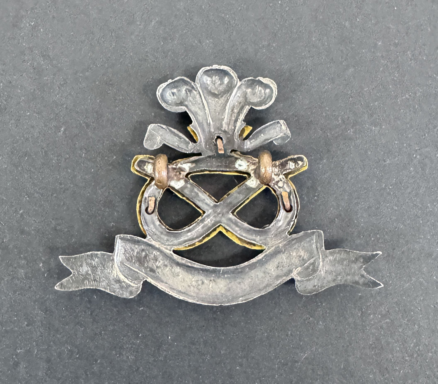 WW2 British Army North Staffordshire Regiment Officer's Cap Badge