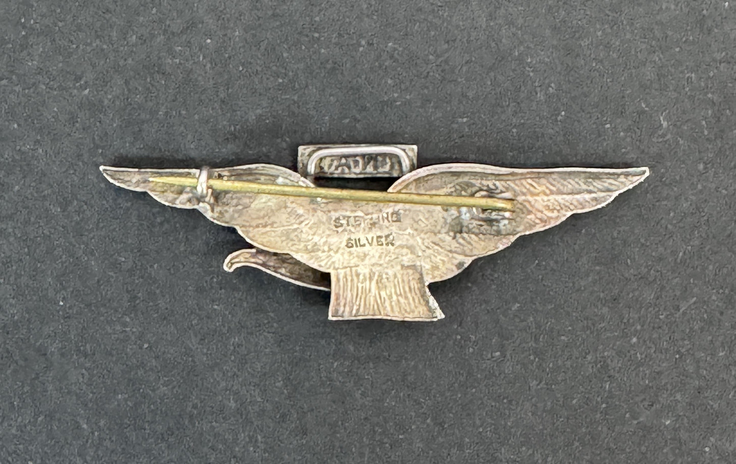 WW1 British Royal Navy Air Service (RNAS) Silver Sweetheart Brooch Badge