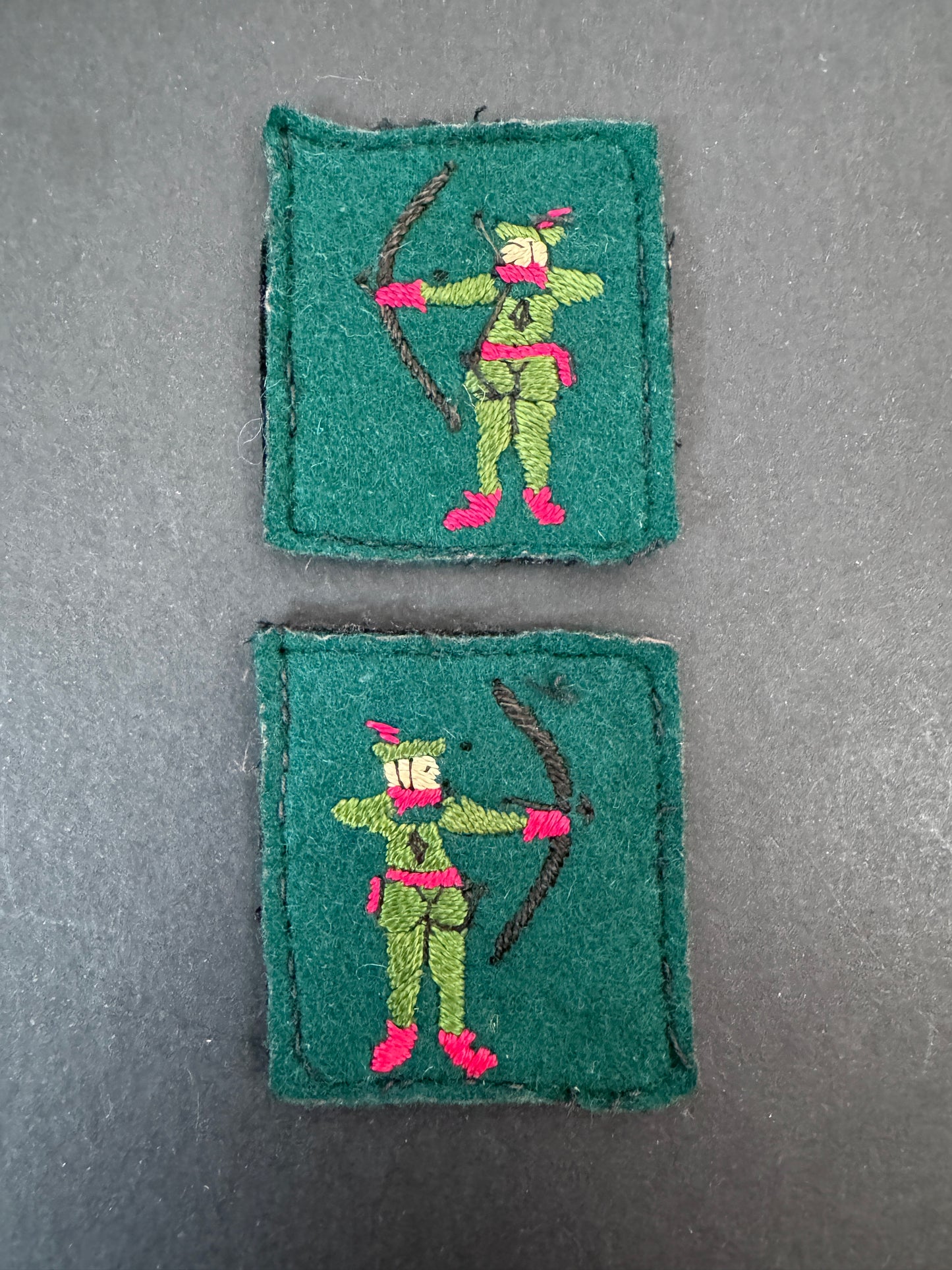 WW2 British Army North Midland Military District Formation Sign Badges (Pair)