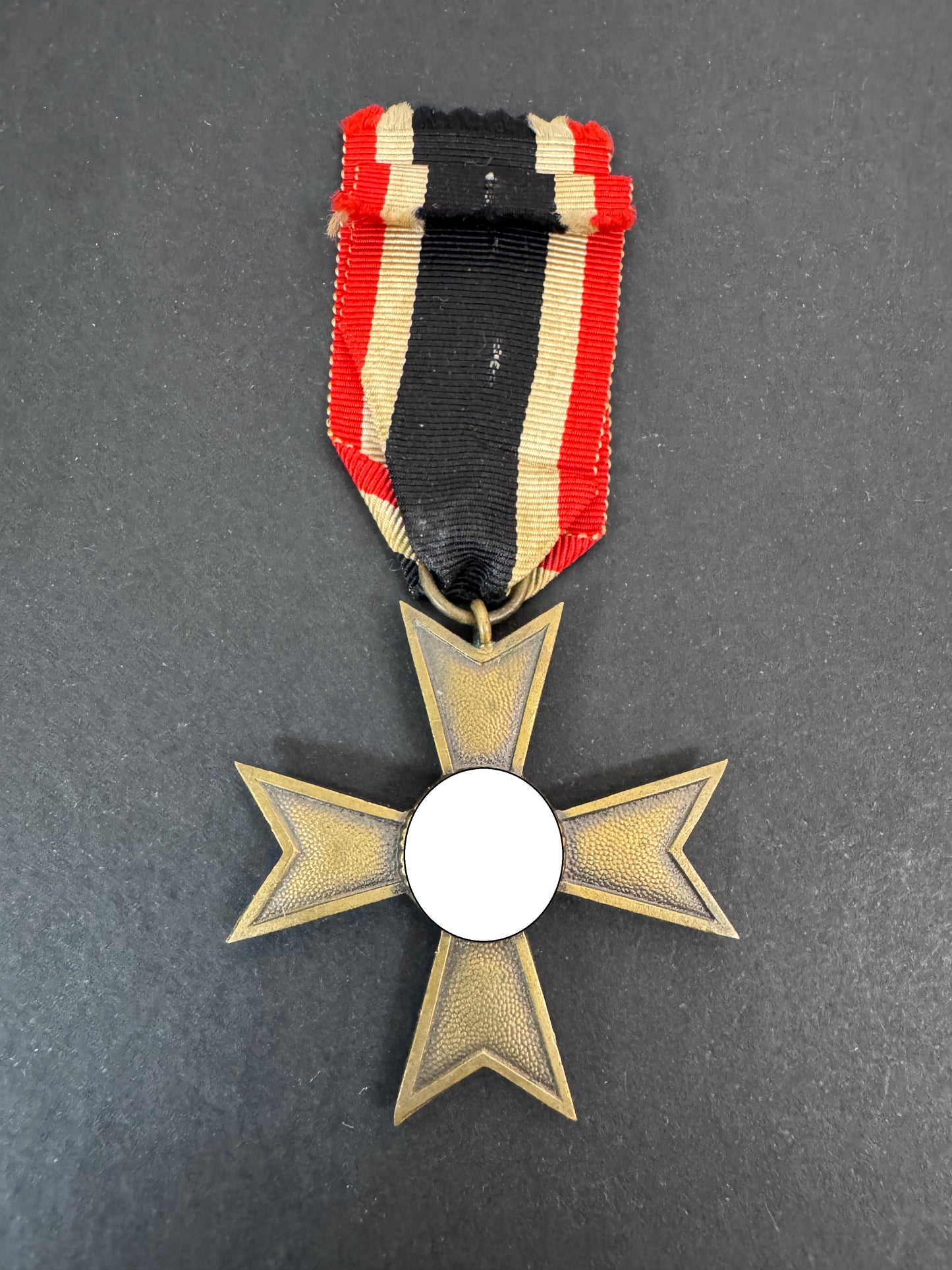 Medal with a ribbon on a gray background