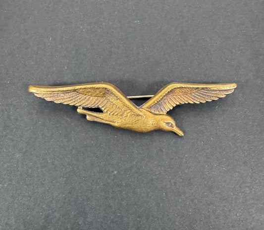 WW1 French Air Force Pilot Kepi Cap Badge Gull / Albatross