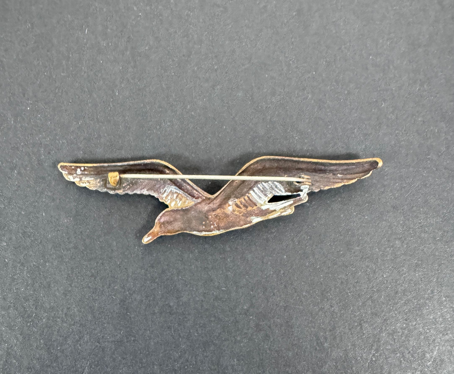 WW1 French Air Force Pilot Kepi Cap Badge Gull / Albatross