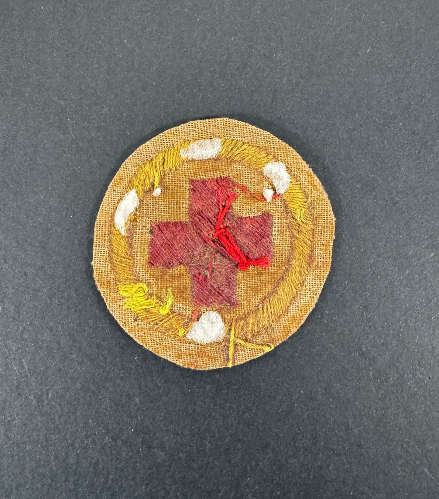 Boer War British Royal Army Medical Corps Arm Badge Geneva Red Cross