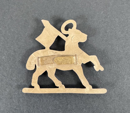 WW2 British Army Royal West Surrey Regiment Economy Plastic Cap Badge