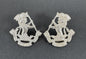 WW2 British Army West Riding Regiment Officer's Collar Badges (Pair)