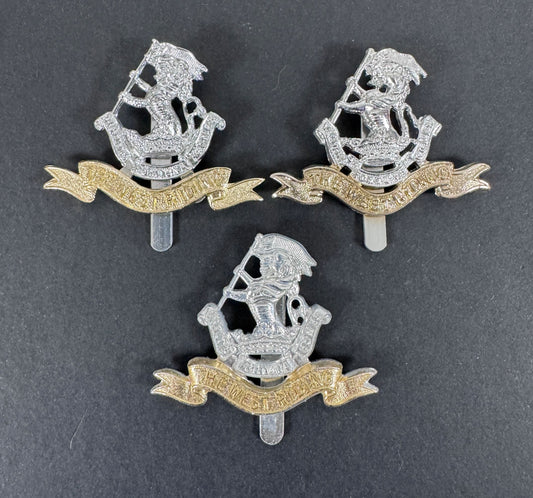 British Army West Riding Regiment Staybrite Cap Badges