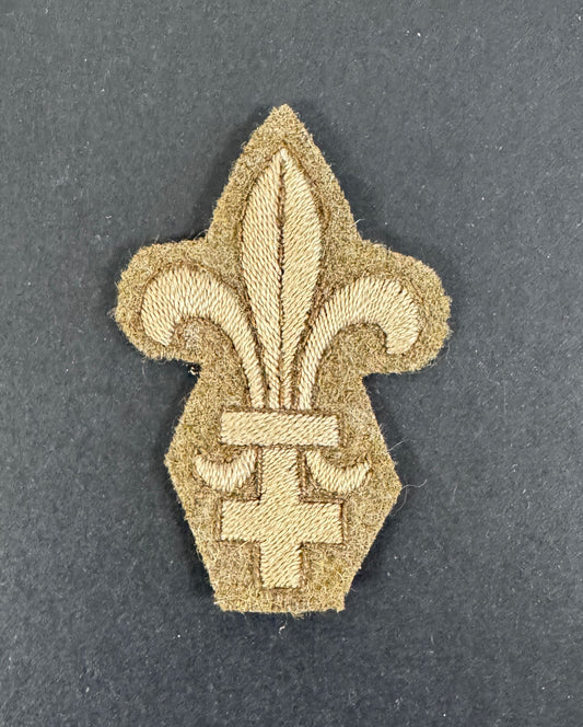 WW1 British Army Scout Sergeant Fleur de Lys Cloth Proficiency Badge