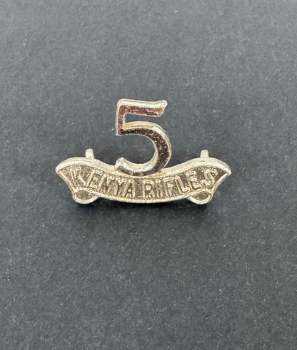 5th Kenya Rifles Battalion British Colonial Cap Badge