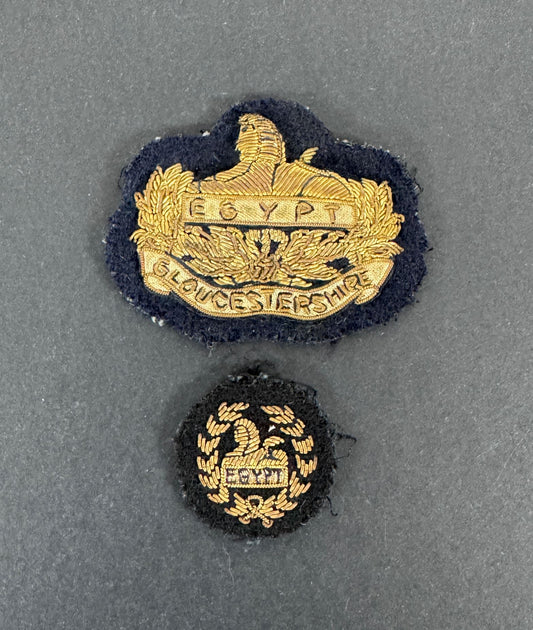 British Army Gloucestershire Regiment Officer Bullion Beret Badge