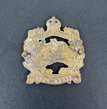WW2 Australian Army 14th Battalion The Prahran Regiment Cap Badge – An original and scarce cap badge of the 14th Battalion...