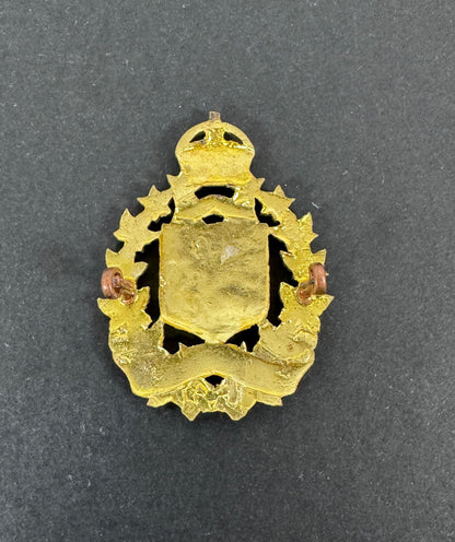 WW2 Canadian Army 7th/11th Hussars Officer's Gilt Cap Badge – An original and very scarce officer's cap badge of the 7th /...