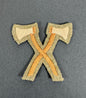 WW1 British Army Axes Crossed Pioneer Cloth Proficiency Arm Badge – An original and scarce trade proficiency cloth arm bad...