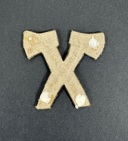 WW1 British Army Axes Crossed Pioneer Cloth Proficiency Arm Badge – An original and scarce trade proficiency cloth arm bad...