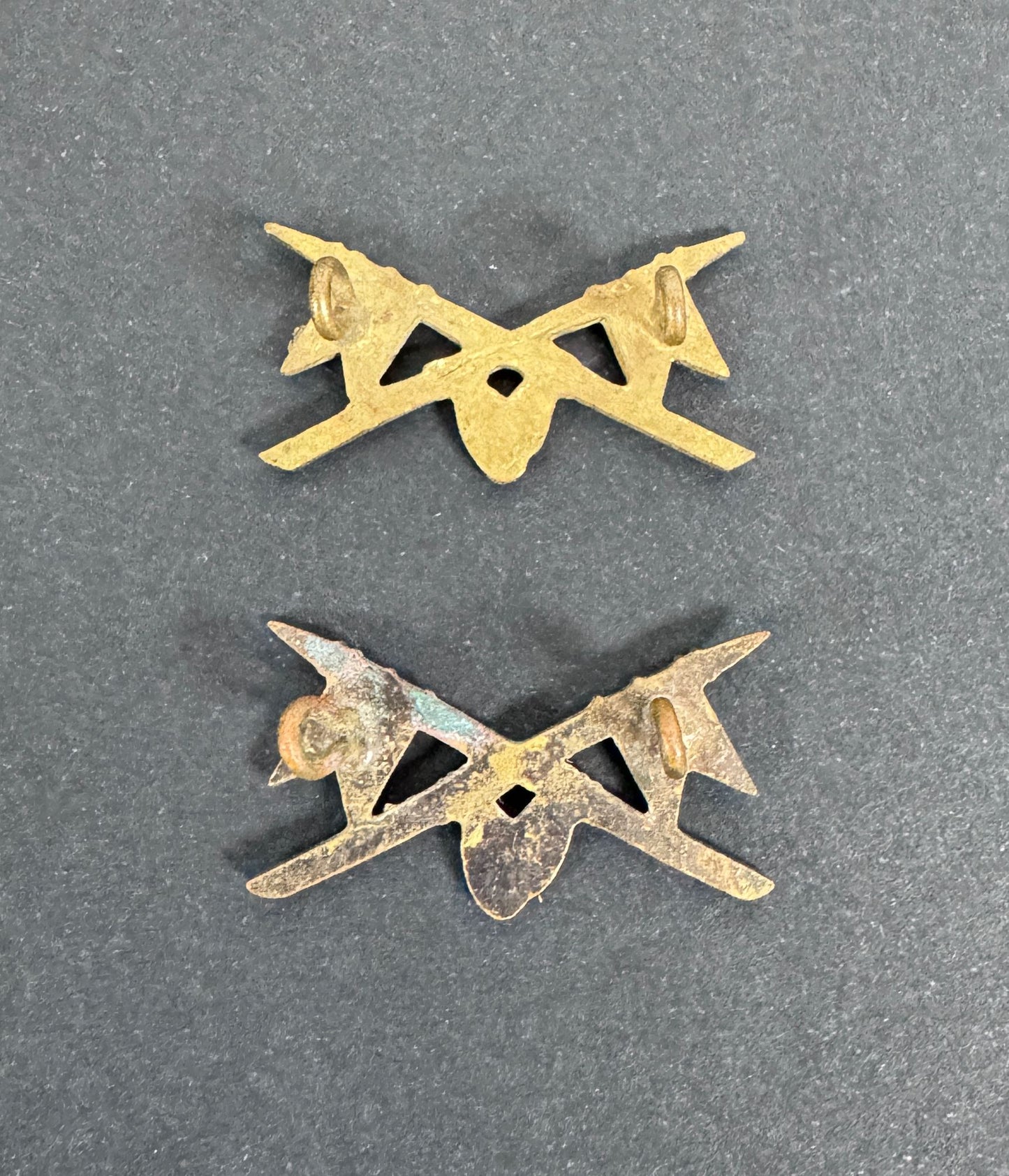 WW2 Belgian Army Lancers Uniform Collar Badges