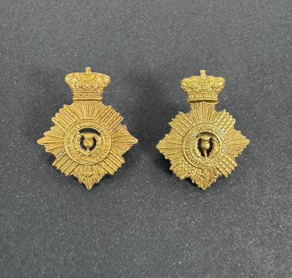 WW2 South African Army Duke of Edinburgh Own Rifles Uniform Collar Badges – An matching pair of original collar badges of...