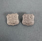 WW2 South African Army Durban Light Infantry Officer Uniform Collar Badges – An matching pair of scarce, original, officer...