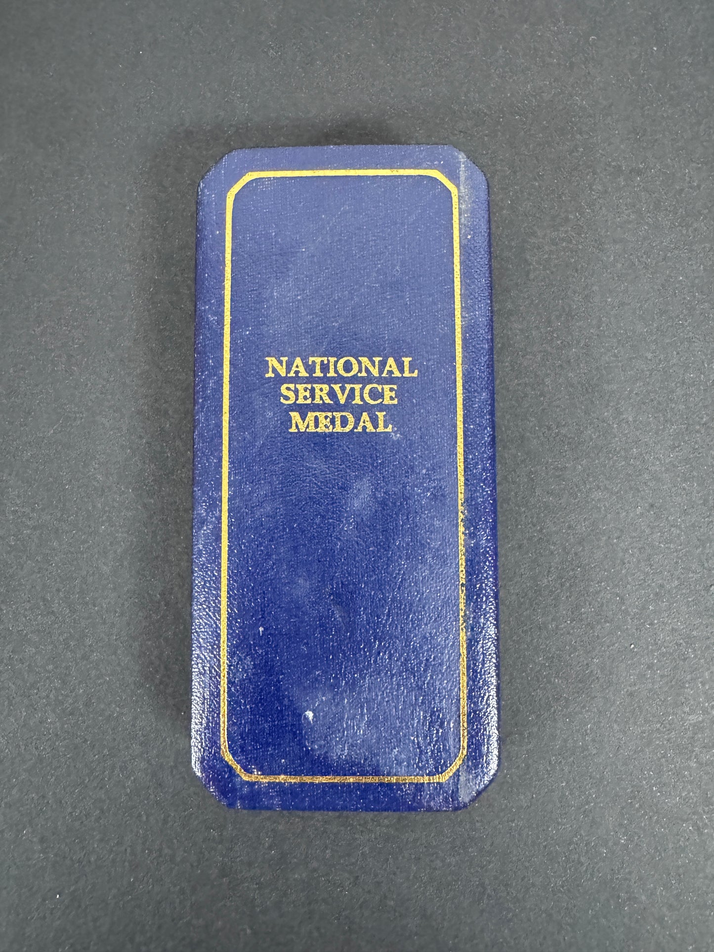 British National Service Commemorative Medal Cased