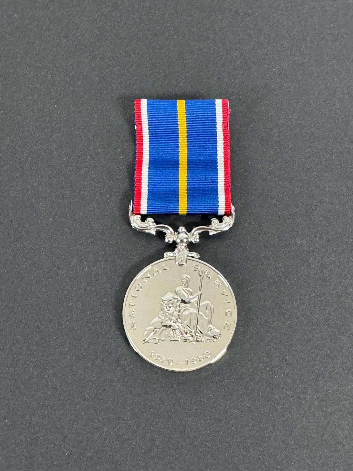 British National Service Commemorative Medal Cased