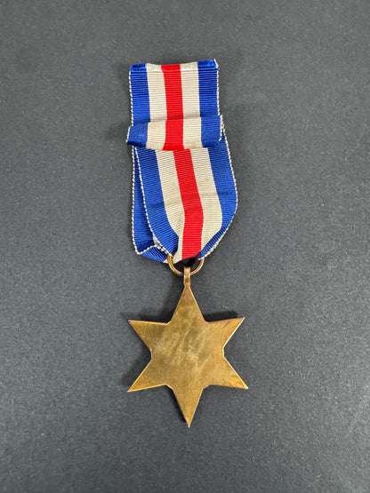 WW2 British Campaign Medal France & Germany Star – An original British issue France & Germany Star. A campaign medal award...