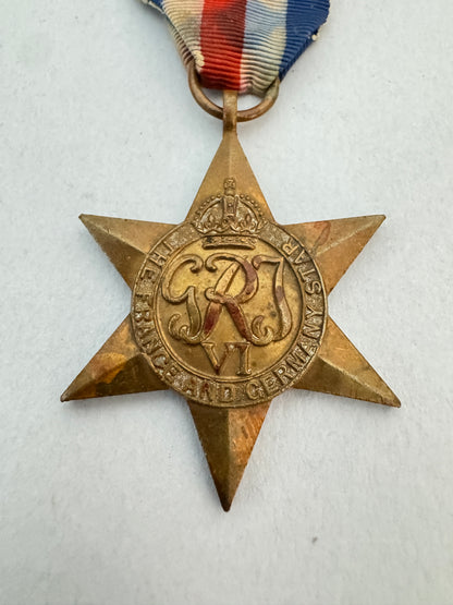 WW2 British Campaign Medal France & Germany Star